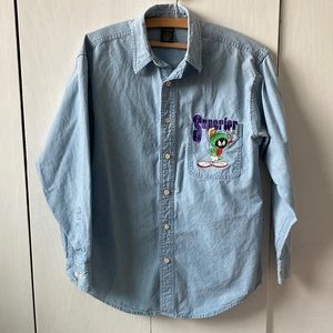 VTG Looney Tunes Denim Shirt